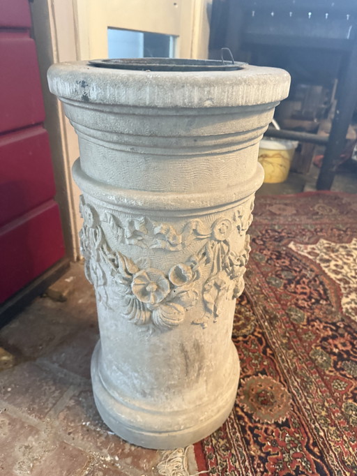 Impressive antique plant column ca. 1900-1920
