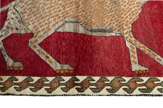 Image 1 of Handgeknüpfter Gabbeh - Nomaden-Teppich - 155 x 100 cm - Tiger