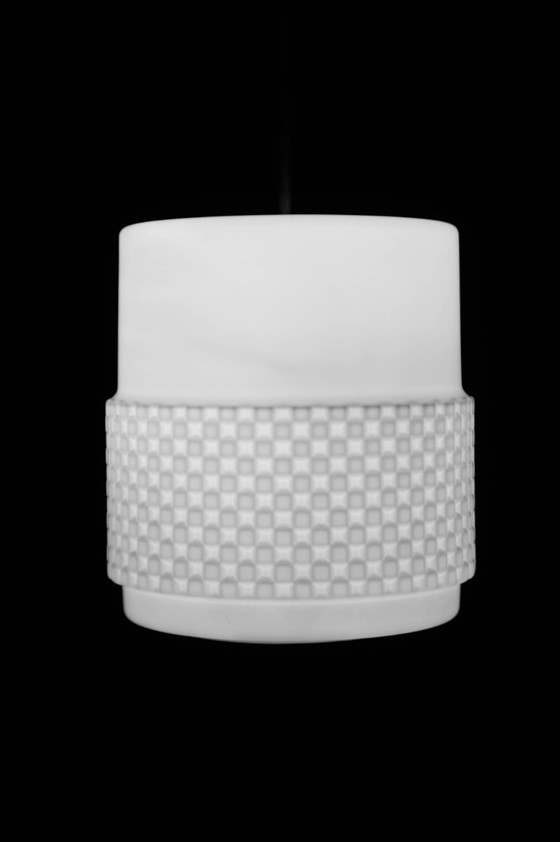 Image 1 of Mid-Century Opaline Glass Design Pendant, 1960s