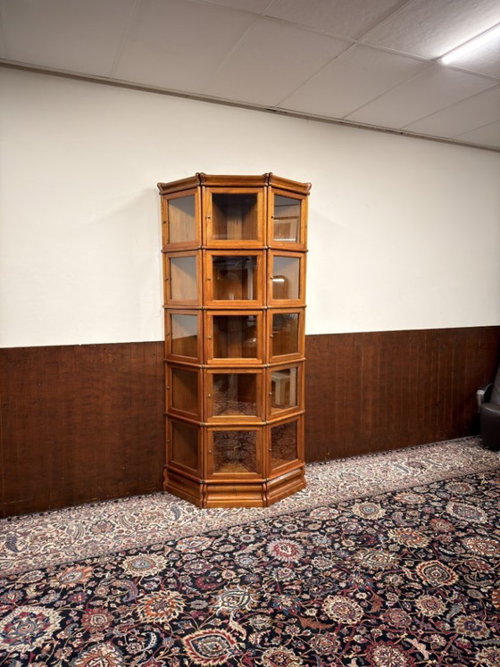 Libreria inglese semicircolare originale Globe Wernicke – Librerie, Vetro, Legno (photo 2 of 16)