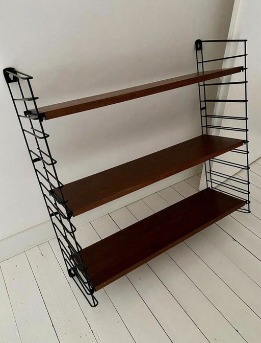 Estantería de pared Tomado de teca retro, años 70