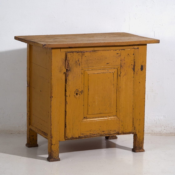 Piccolo armadio contenitore patina senape – Europa Centrale, circa 1890 – Armadi contenitori, Scandinavian (photo 10 of 40)