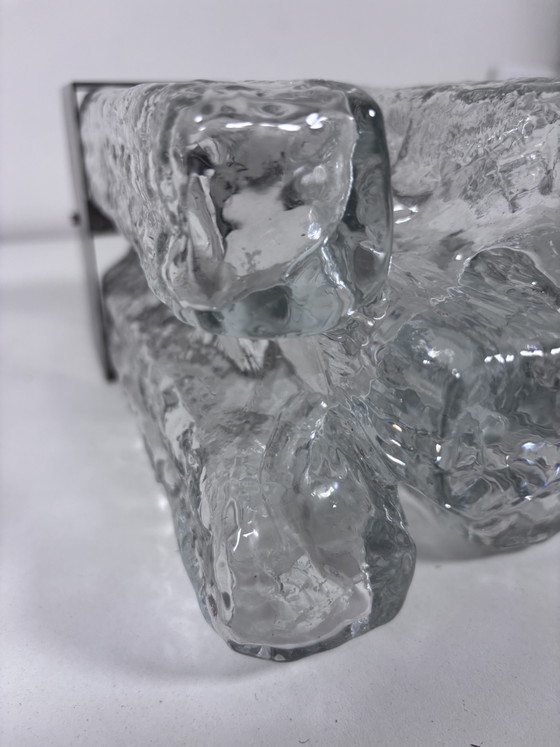 Exclusive Mid-Century Kalmar 'Granada' Ice Glass J.T. Kalmar – Wall lights, Metal (photo 13 of 15)