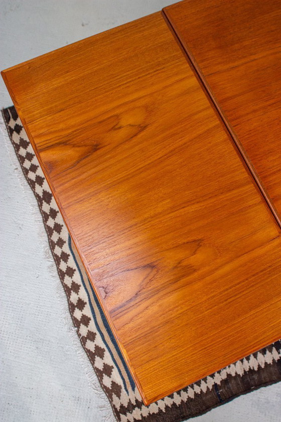 Image 1 of Vintage teak extendable dining table, Danish Mid Century 1960s