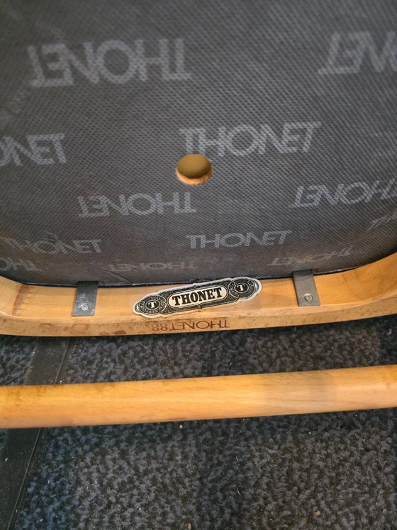 2 poltrone Thonet 215 F originali in legno curvato con paglia di Vienna – Sedie da pranzo, Textile (photo 4 of 5)