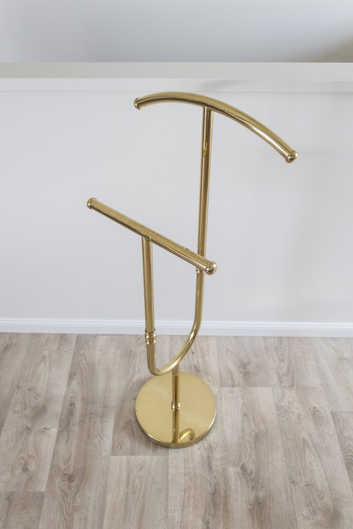 Mid - Century brass valet stand - 1960s/70s - marble base