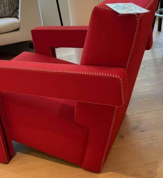 Image 1 of CASSINA 637 Poltrona UTRECHT ( NUOVA) in Lana Kvdrat 13L Rosso