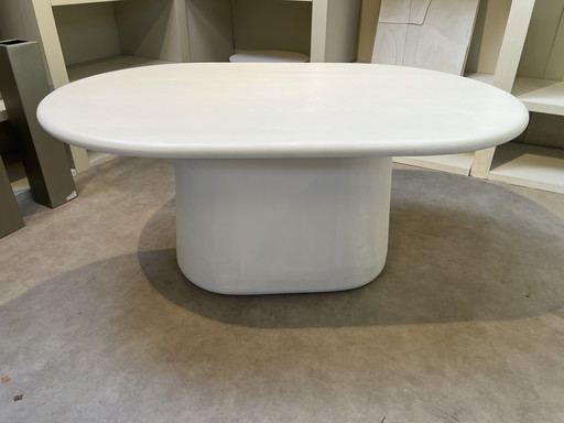 Dining table concrete Cire 160cm beige