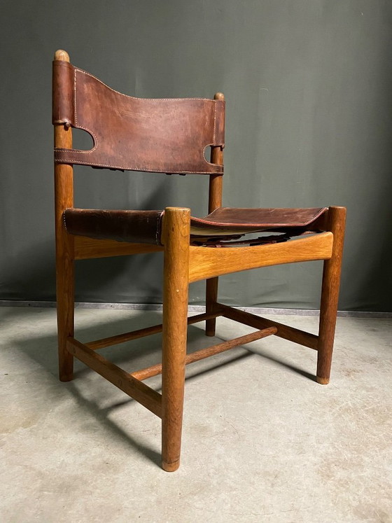 Image 1 of 4 BØRGE MOGENSEN 'SPANISH' DINING CHAIRS FOR FREDERICIA, 1960