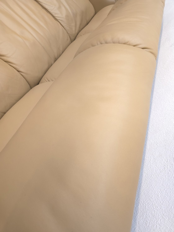 Image 1 of Poltrona Frau Set de tres plazas con sillón, sofá de cuero, sillón de diseño
