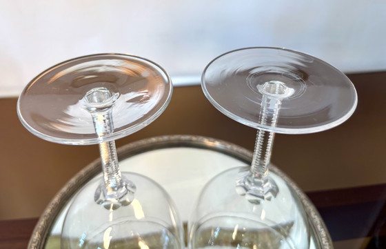 Image 1 of 2 verres à eau Baccarat mousseline cristal modèle 7775 Uni 