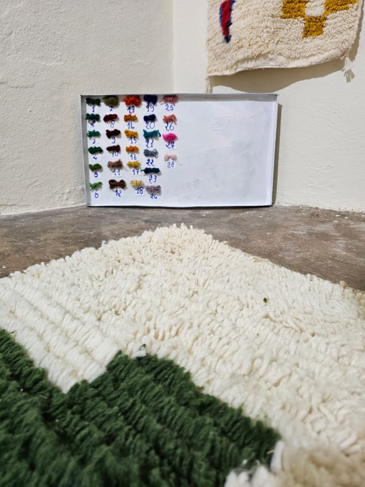 Handgemaakt Marokkaans wollen vloerkleed 140/260cm – vloerkleden en tapijten, Wool (photo 2 of 8)