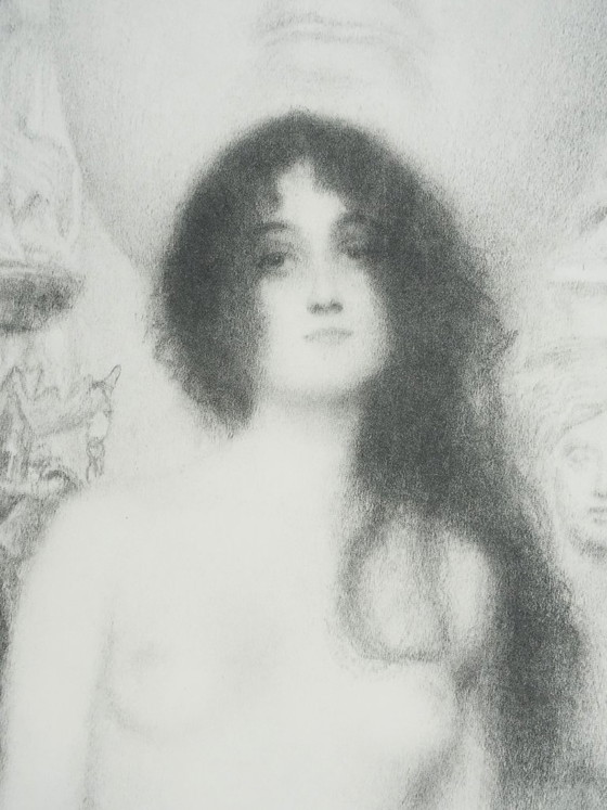 Gustav Klimt: De allegorie van de beeldhouwkunst, gesigneerde lithografie – Litho's & Zeefdrukken, Paper (photo 10 of 15)