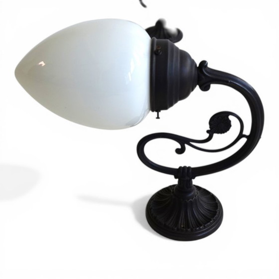 Image 1 of Set van 2 Art Nouveau messing wandlampen