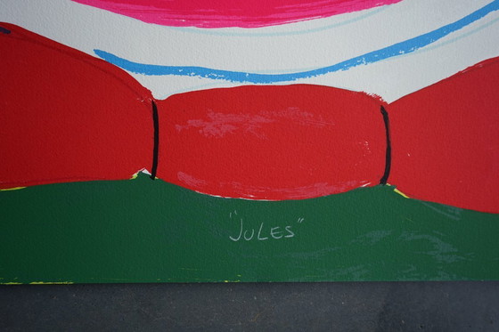 Image 1 of Frederick James Brown 'Jules' 1990, grande serigrafia firmata