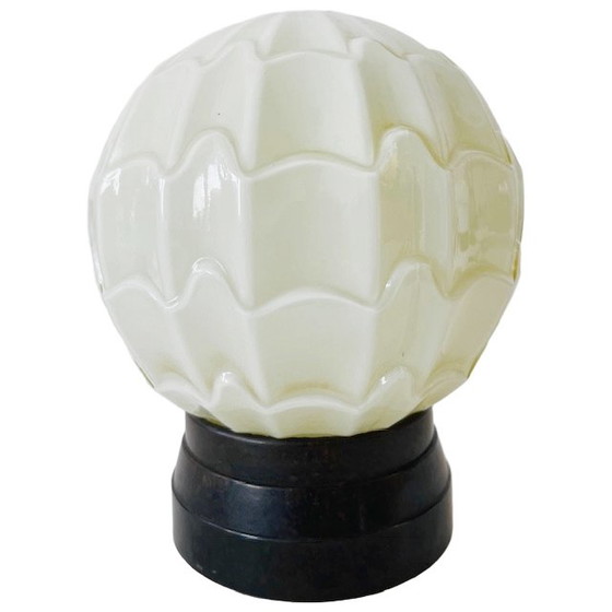 Image 1 of Thabur Art Deco Plafondlamp beige 1930'S plafonnière
