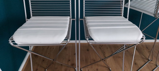 Image 1 of 4 sgabelli da bar Kreuzschwinger di Till Behrens, anni '90