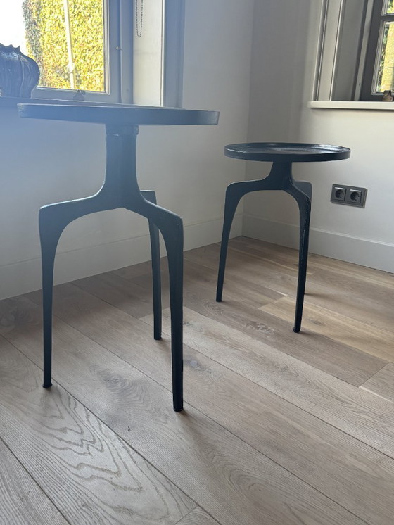 Image 1 of Light & Living side tables (set) in black bronze