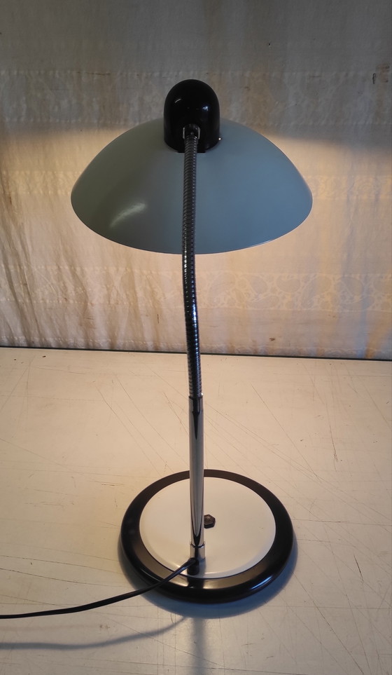 Image 1 of Articulated table lamp in beige and chrome metal - mid-20th century