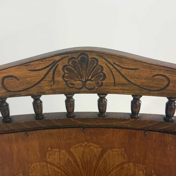 Antique Edwardian ‘pressed back’ rocking chair – Wood (photo 9 of 14)