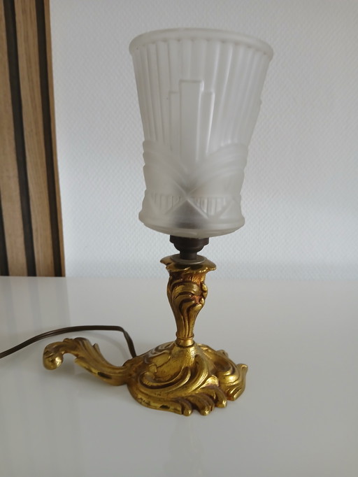 Lampe art déco.