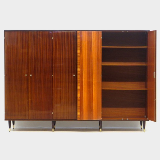 Image 1 of Ampio armadio vintage a 6 ante in teak, anni '60.
