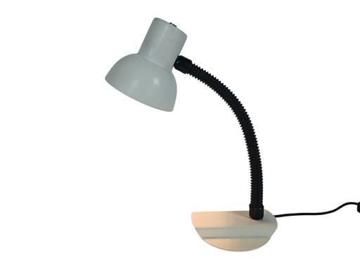 Hala Zeist - lampe de bureau - modèle 703 - col flexible - blanc - années 70