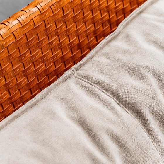 Image 1 of 2 ZITS GEWEVEN SOFA DOOR TITO ANGIOLI 90S VINTAGE MODERN ANTIEK