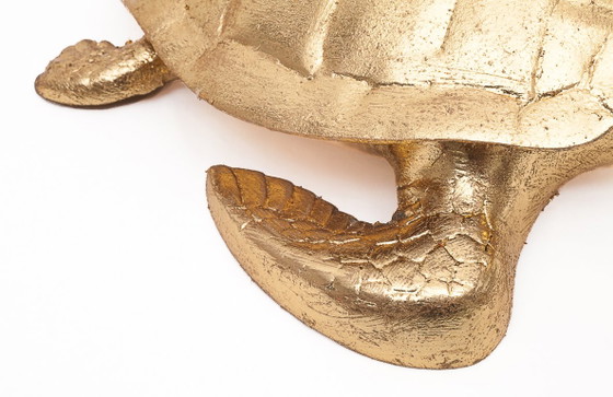 Set di 3 tartarughe portafortuna, Oggetti decorativi, Ottone, Oro, Dorato (foto 8 di 11)
