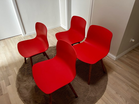 Image 1 of 4 Hay AAC 12 chairs coral / warm red