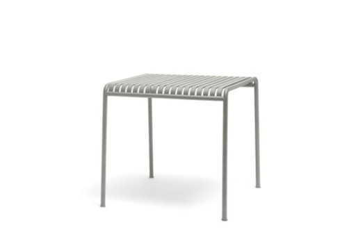 Mesa de jardín Hay Pallisade color gris cielo. Nueva, en su caja original.