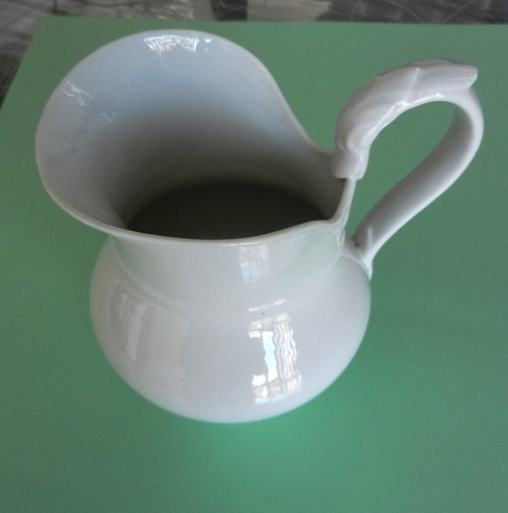 Image 1 of Vintage Cruche (Pichet) En Porcelaine Blanche