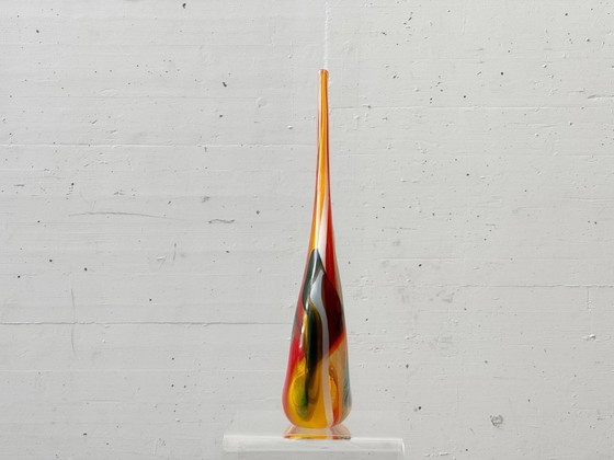 Image 1 of Mdina Glass Sculptural Studio Glass Vase / Bowl, Malta 1970s