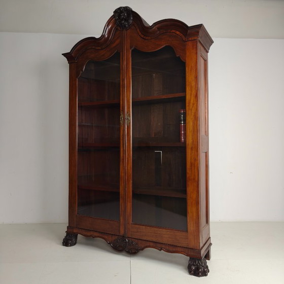 Image 1 of Librería/vitrina holandesa del siglo XVIII, circa 1760-1780