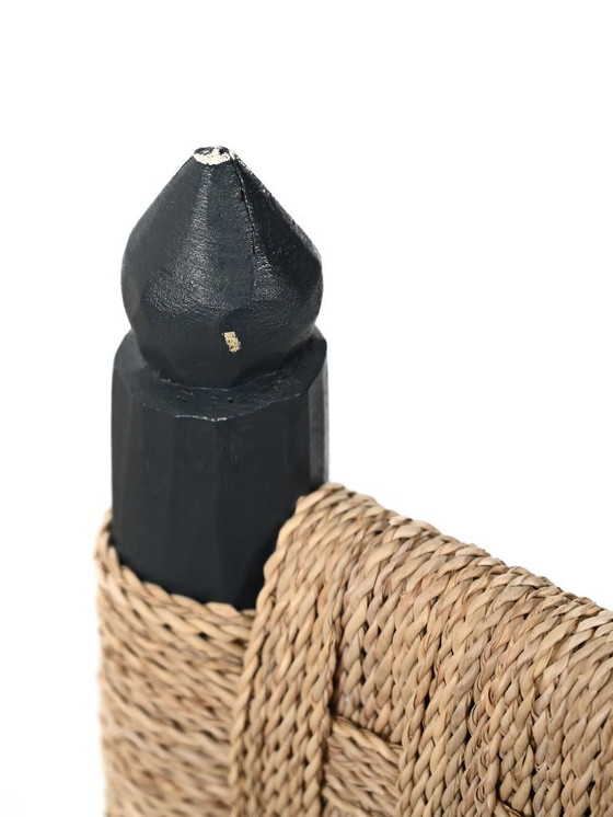 Image 1 of Ensemble de cinq chaises marocaines en bois bleu