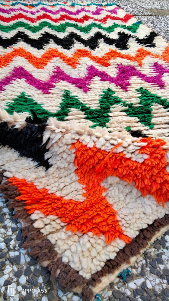 Image 1 of Handgeknoopt Berber kleed wol 214x91cm