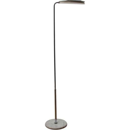 Lampadaire vintage Mezzaluna par Bruno Gecchelin pour Skipper et Pollux, 1974