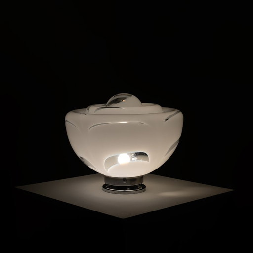 1x Large Sculptural Italian Murano Glass Table Lamp