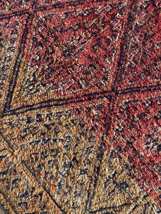 Image 1 of Vintage Moroccan Boujad Rug 200 x 350 cm – Rare Collector’s Piece – Handwoven Wool Carpet – Perfect Condition