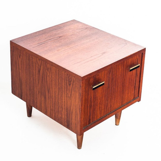 Vintage teakhouten nachtkastje in Scandinavische stijl - Frankrijk, jaren 60 – Bijzettafels, Wood (photo 10 of 11)