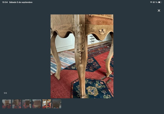 French Style Nightstand – Side tables, Marble, Metal (photo 4 of 6)