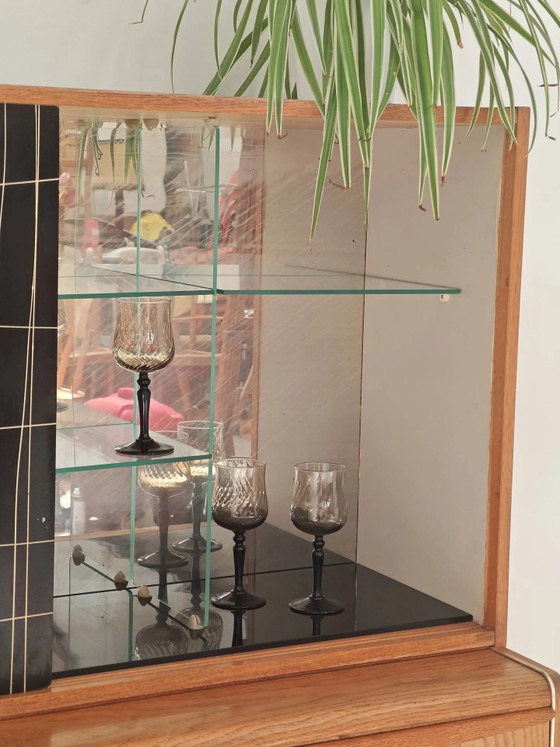 High buffet / Sideboard U 372 / 386 by B Landsman and H Nepozytek 60 – Jitona, Display cabinets, Wood, Glass (photo 11 of 40)