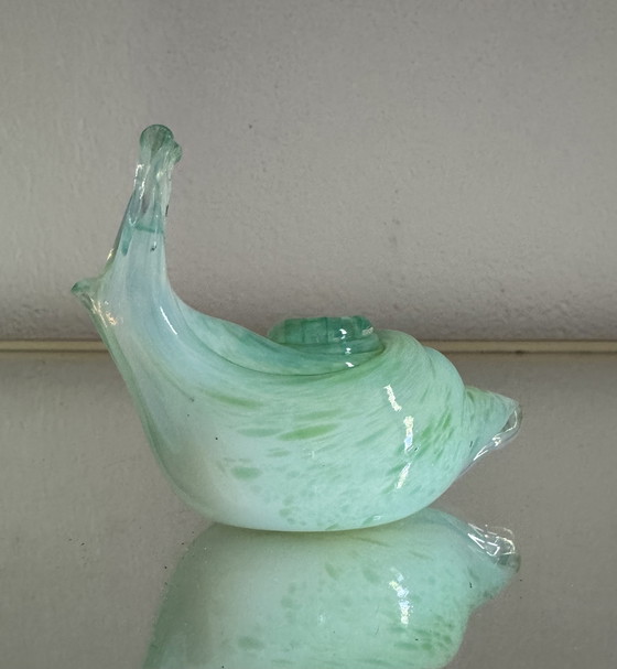 Image 1 of Lumaca in vetro di Murano opalescente antico