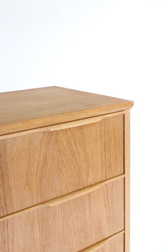 Image 1 of Vintage eiken ladekast Deens design tallboy xl