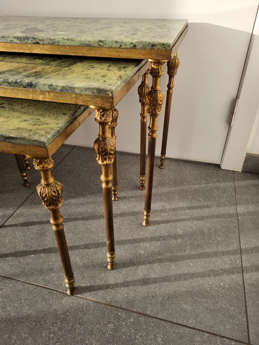 Vintage nesting bijzettafels