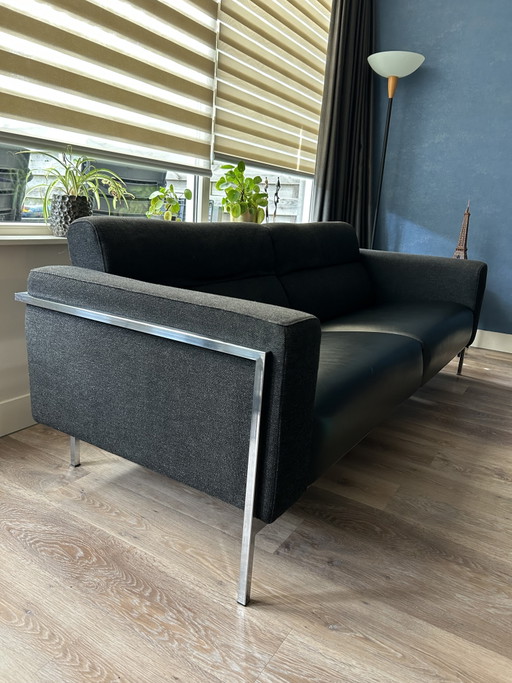 Sofá de 3 plazas Harvink Forum - Para restaurar – banken, Leather, Metal