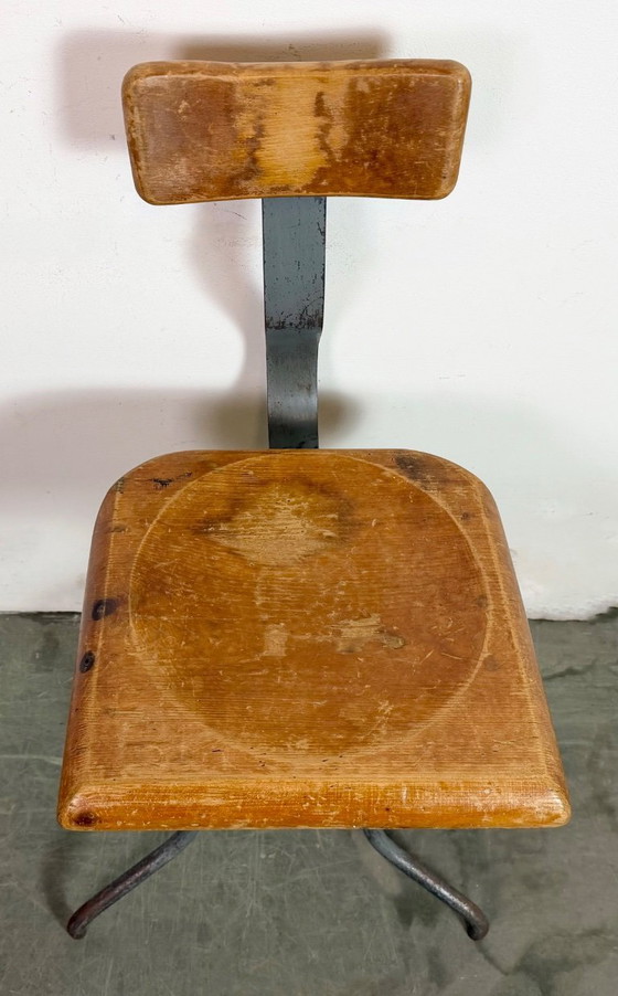 Image 1 of Silla giratoria de fábrica industrial, década de 1950