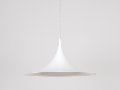 Vintage Semi Hanglamp van Fog & Mørup, 47 cm, Deens Mid-Century Design, Scandinavische Plafondlamp