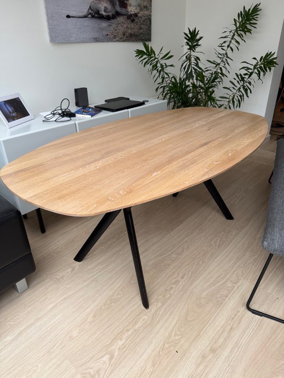 Image 1 of Table de salle à manger Mobitec Eclipse 180x100 en chêne