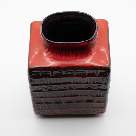 Image 1 of Retro BAY Ceramic Vase DUO 606-30 + 70-20 Fat Lava Vintage 60s WGP Mid-Century 